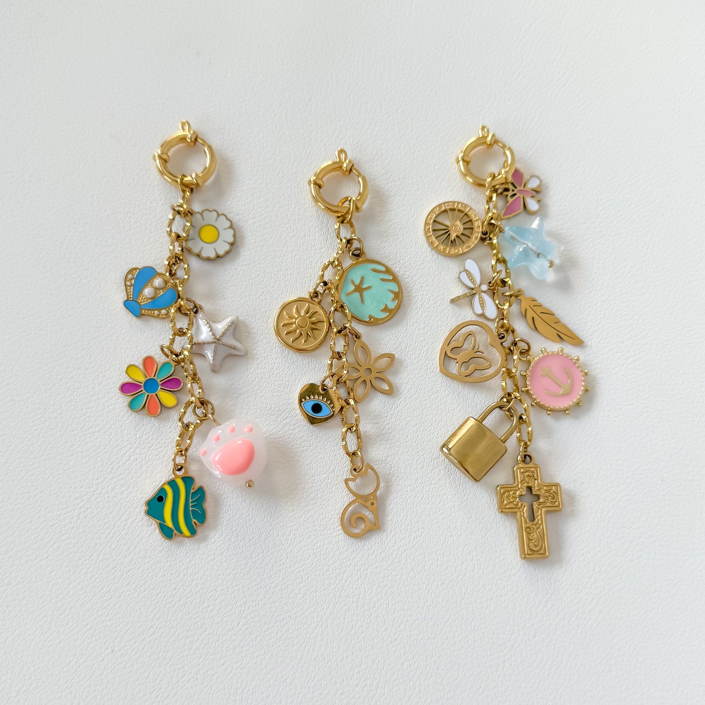 Round Clasp Textured Chain