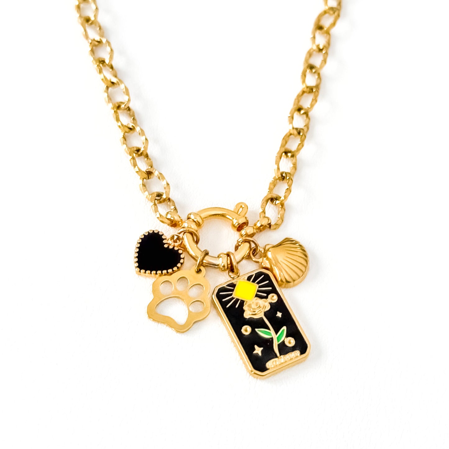 7mm Textured Chain w Clasp