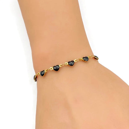 Black Heart Bracelet