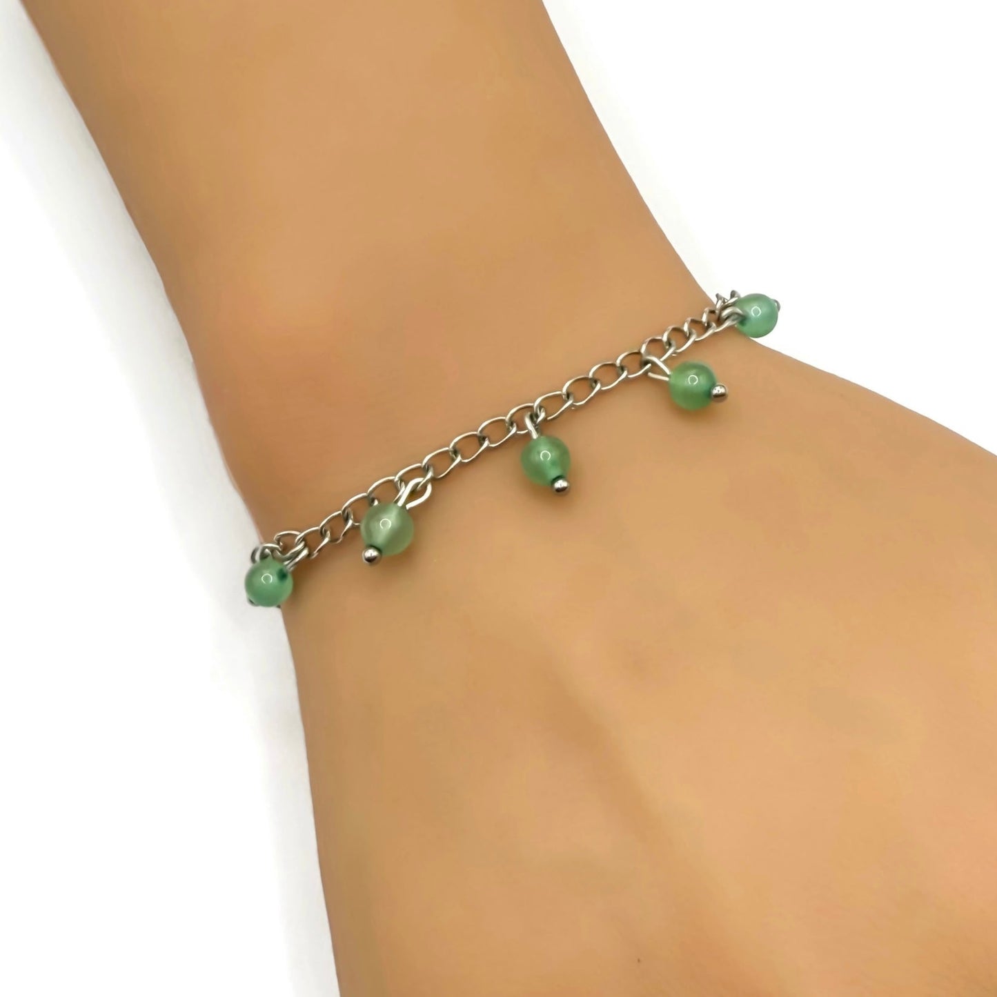 Green Bead Bracelet