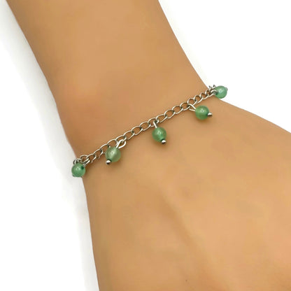 Green Bead Bracelet