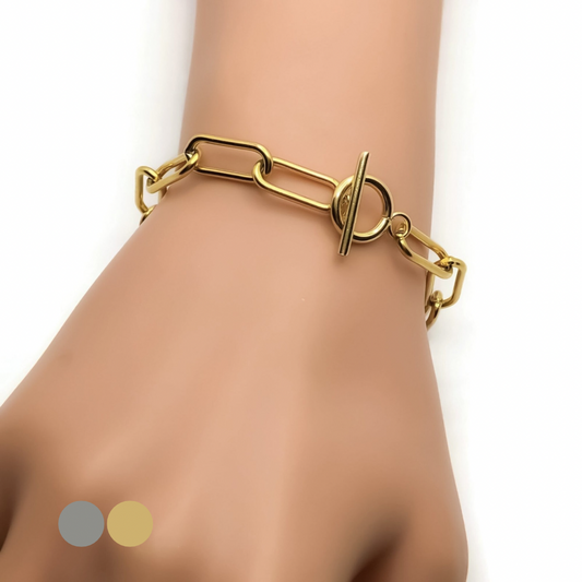 Paperclip Toggle Bracelet
