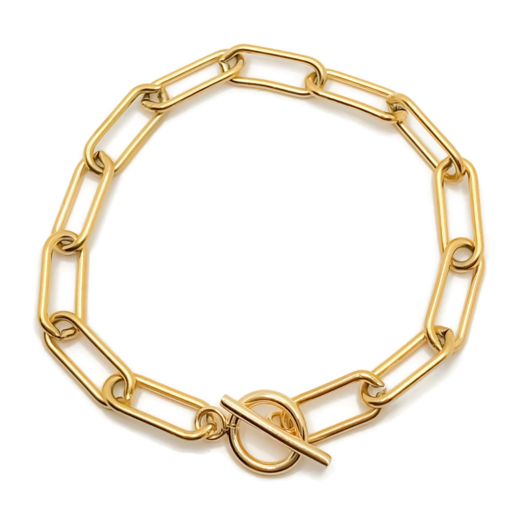 Paperclip Toggle Bracelet