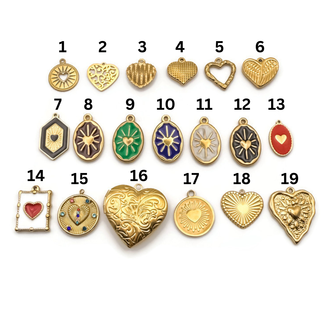 Big Heart Charms