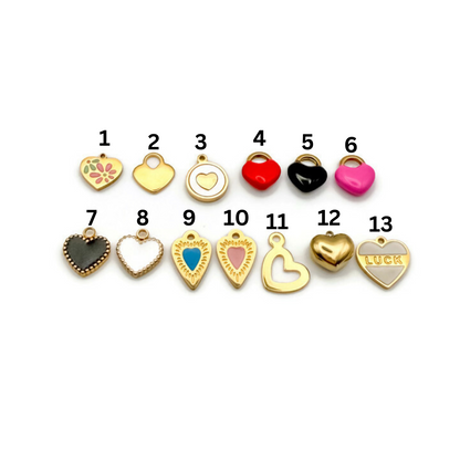 Small Heart Charms