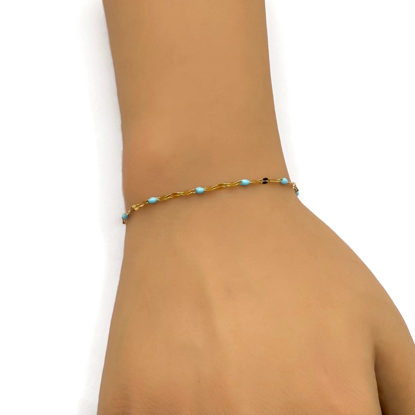 Turquoise Bead Bracelet