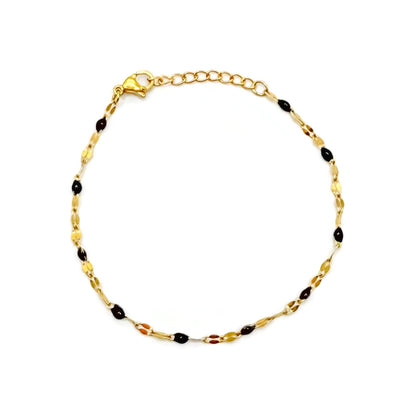 Black Bead Bracelet