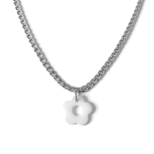 White Flower Necklace