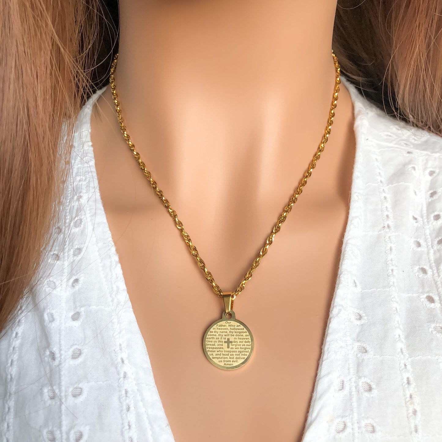 Lordâ€™s Prayer Medallion - Krave & Co | Stylish Jewelry and Accessories. Shop our Sale.