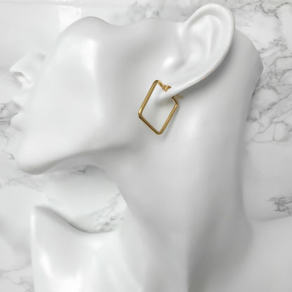 Squared Up Hoops - Krave & Co | Stylish Jewelry and Accessories. Shop our Sale.