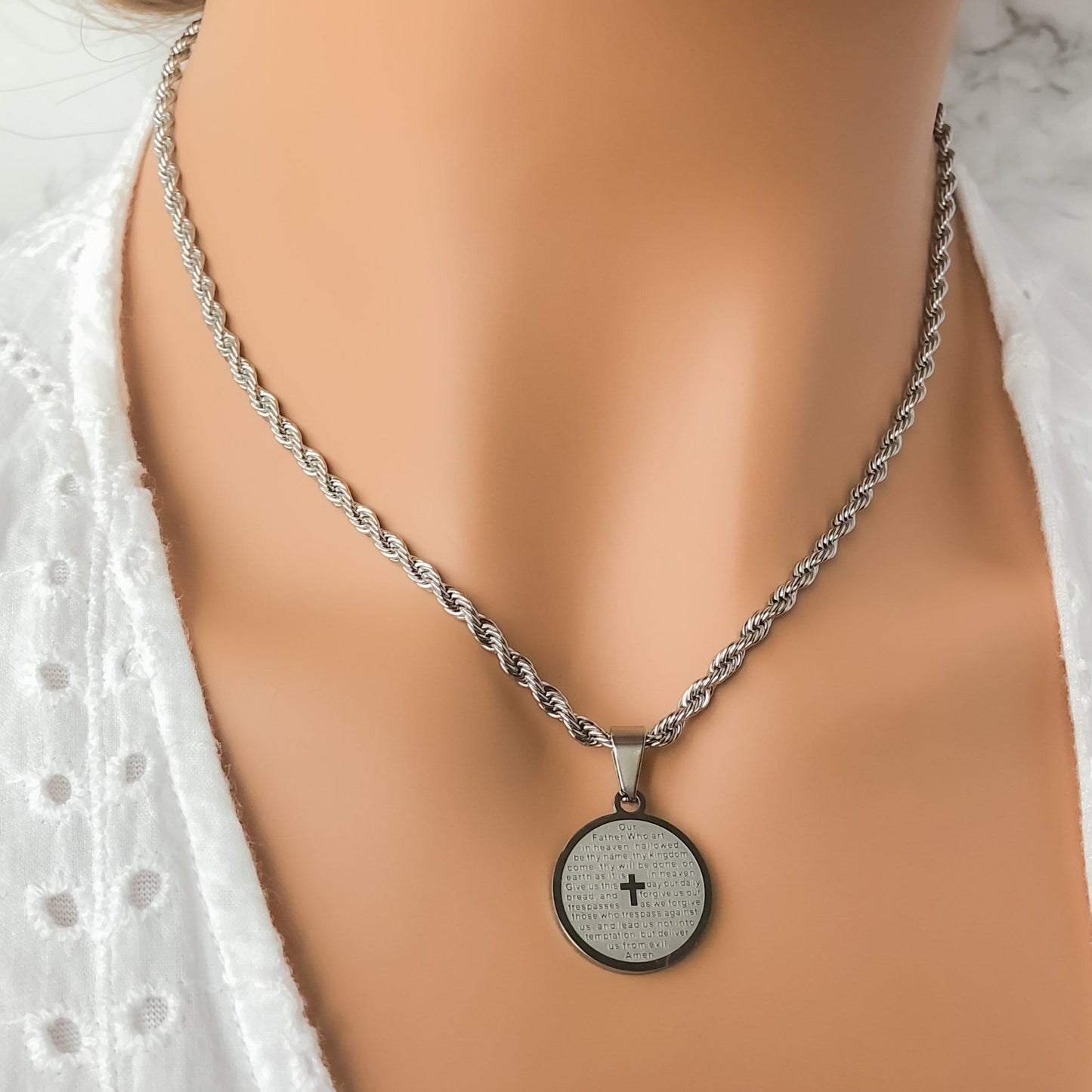 Lordâ€™s Prayer Medallion - Krave & Co | Stylish Jewelry and Accessories. Shop our Sale.