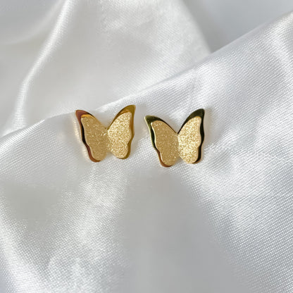 Textured Butterfly Studs