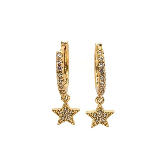 Tiny Star Hoops